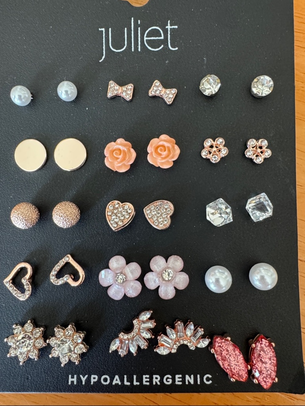 NEW Juliet Hypoallergenic 15 pairs of Earrings Set!